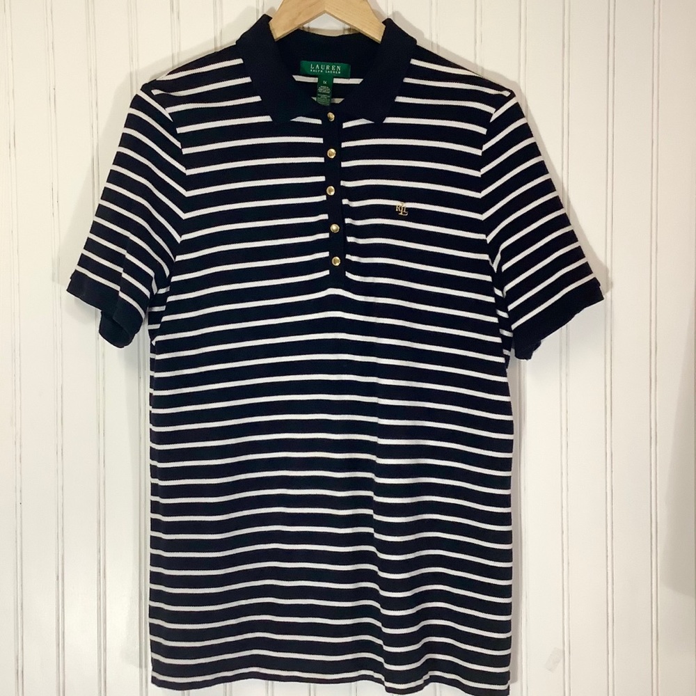 LAUREN RALPH LAUREN STRIPE POLO